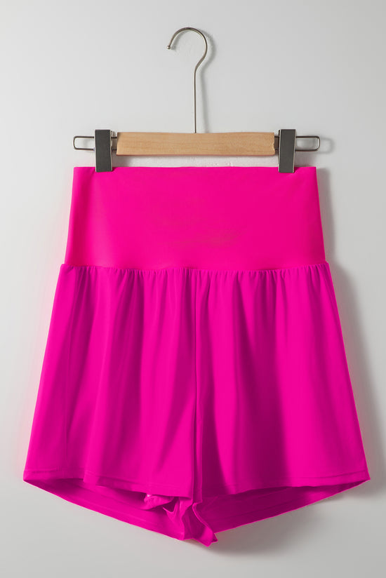 Large Bath Shorts and Red Pink Pockets