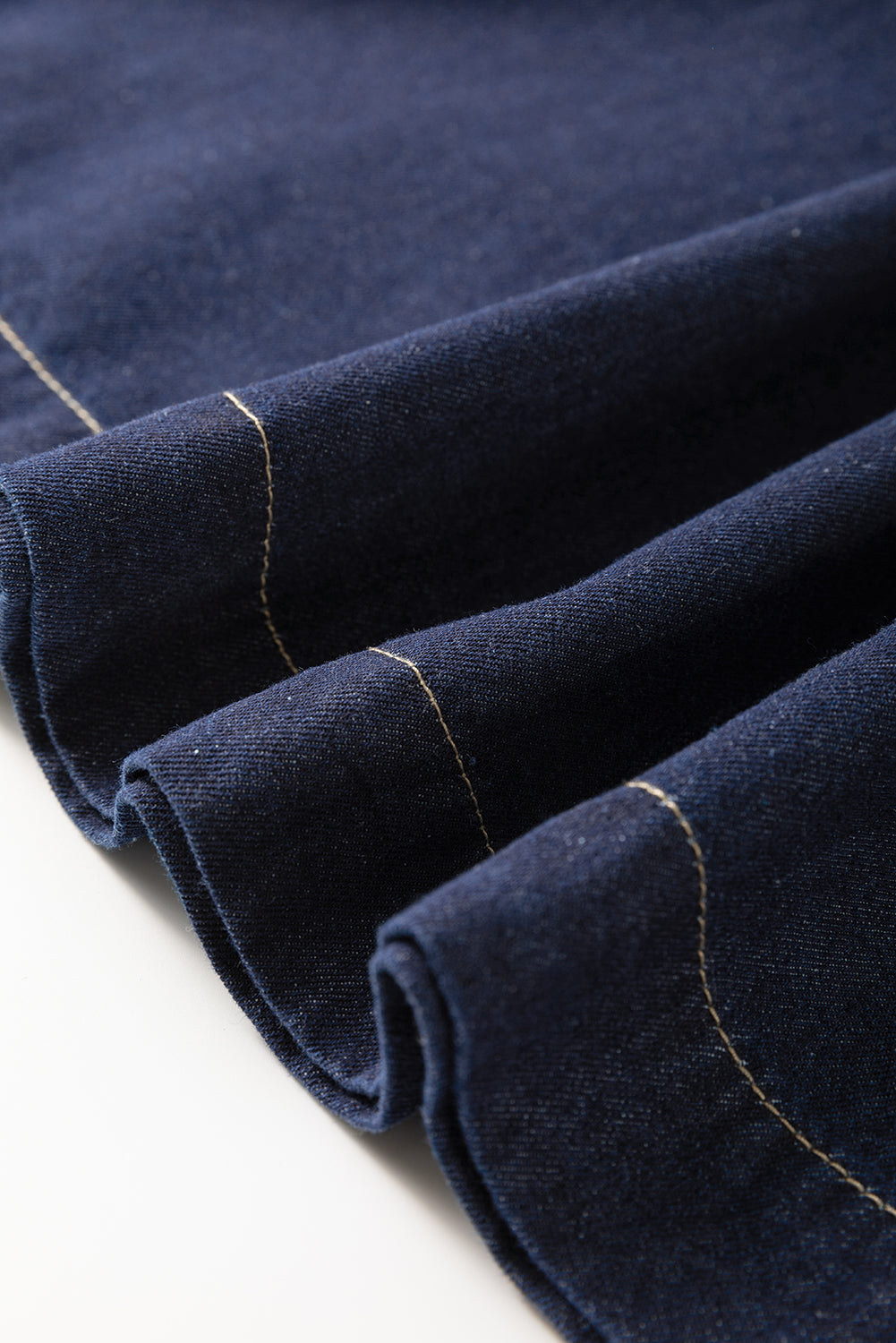 Vestido de mezclilla azul sucio, corpiño con cremallera *