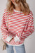 Ample round -neck sweatshirt and drooping shoulders *