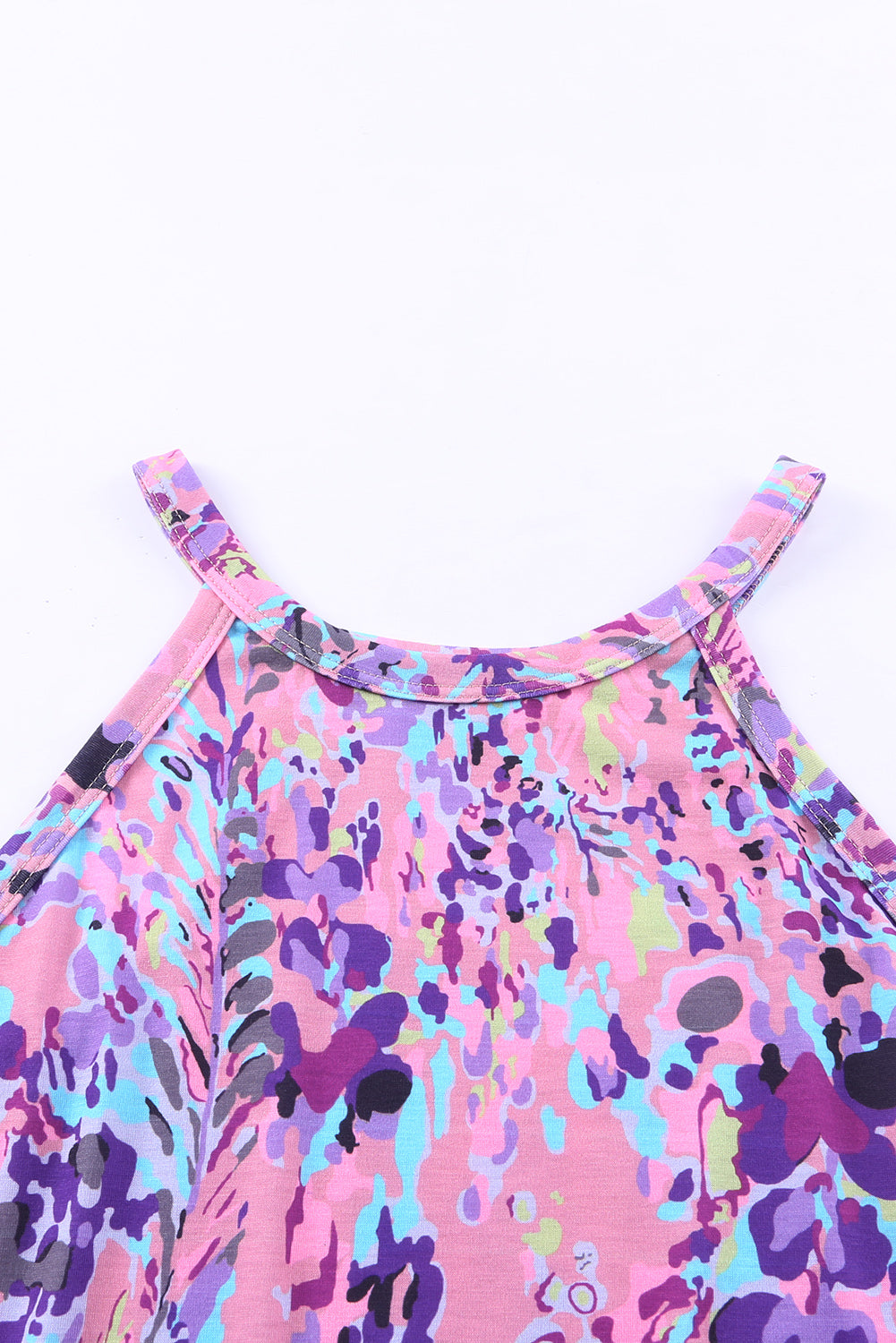 Débardeur dos nageur multicolore à imprimé floral tropical-A WOMAN WE LOVE