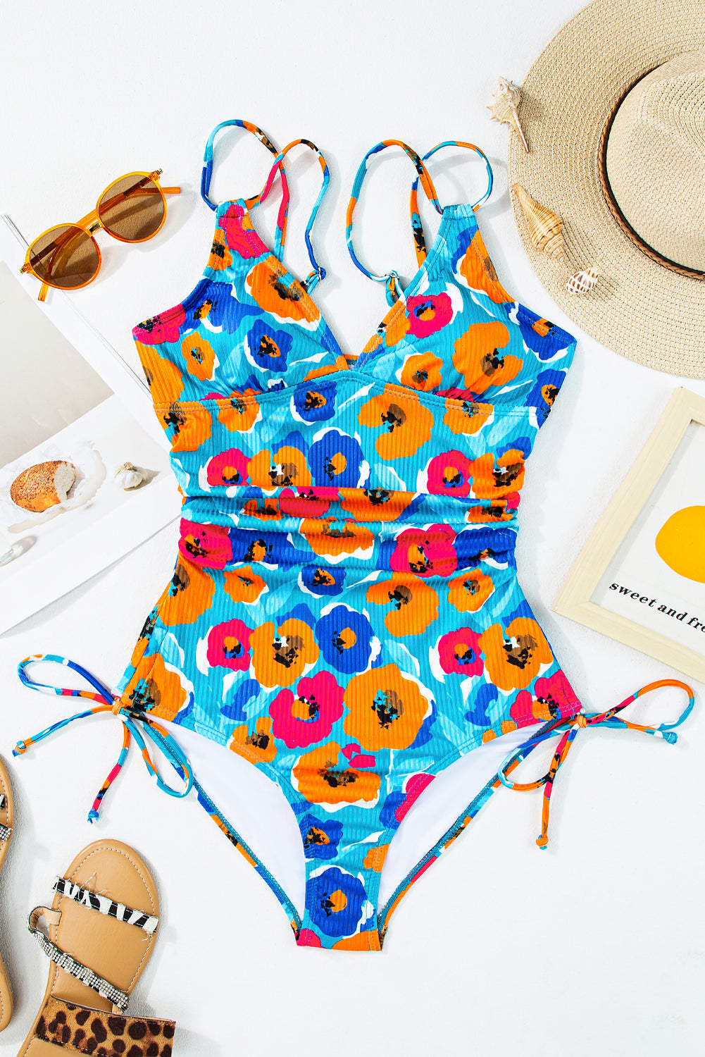 Maillot de bain en maille côtelée *