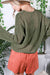 Pull with split sleeves and knitting buttoned collar open vineyard