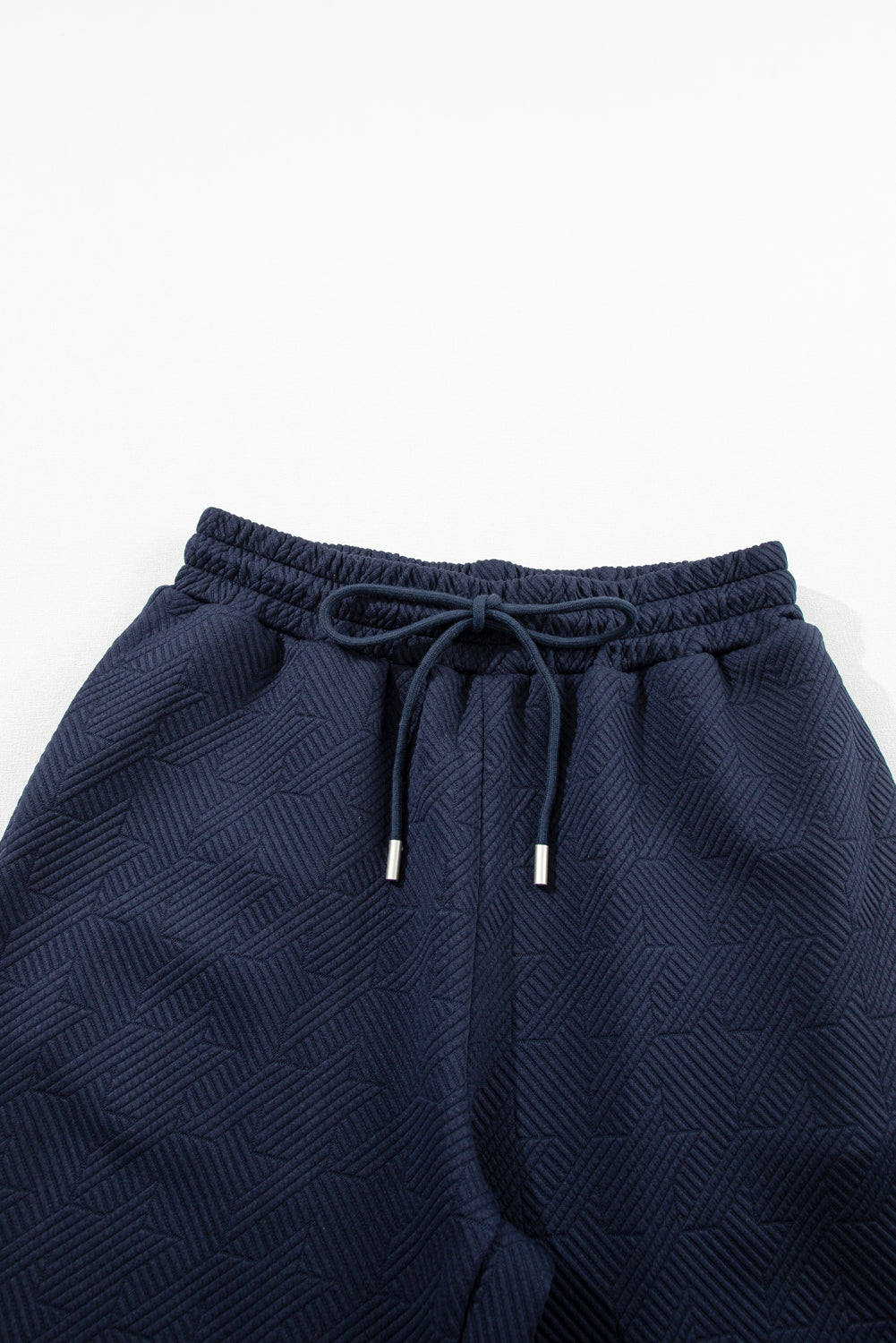 Pantaloni a gamba con manicotto flutter a blu navy