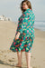 Large horses printed midi dress *