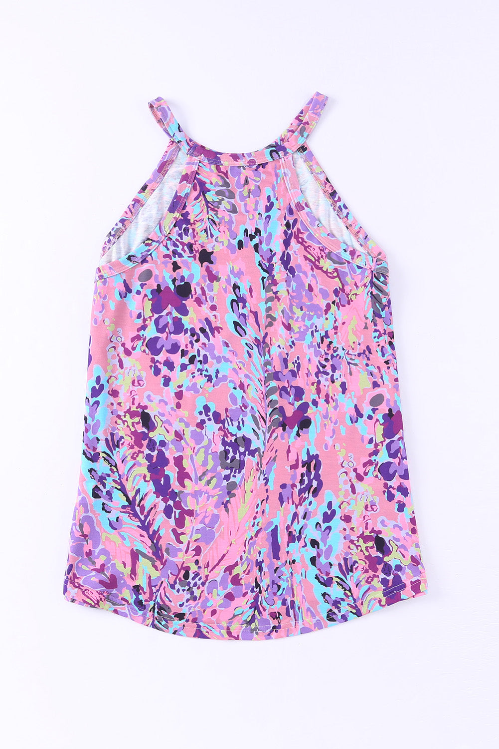 Débardeur dos nageur multicolore à imprimé floral tropical-A WOMAN WE LOVE