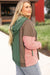 Breen Patchwork Colorblock V-Neck Plus Size Hoodie