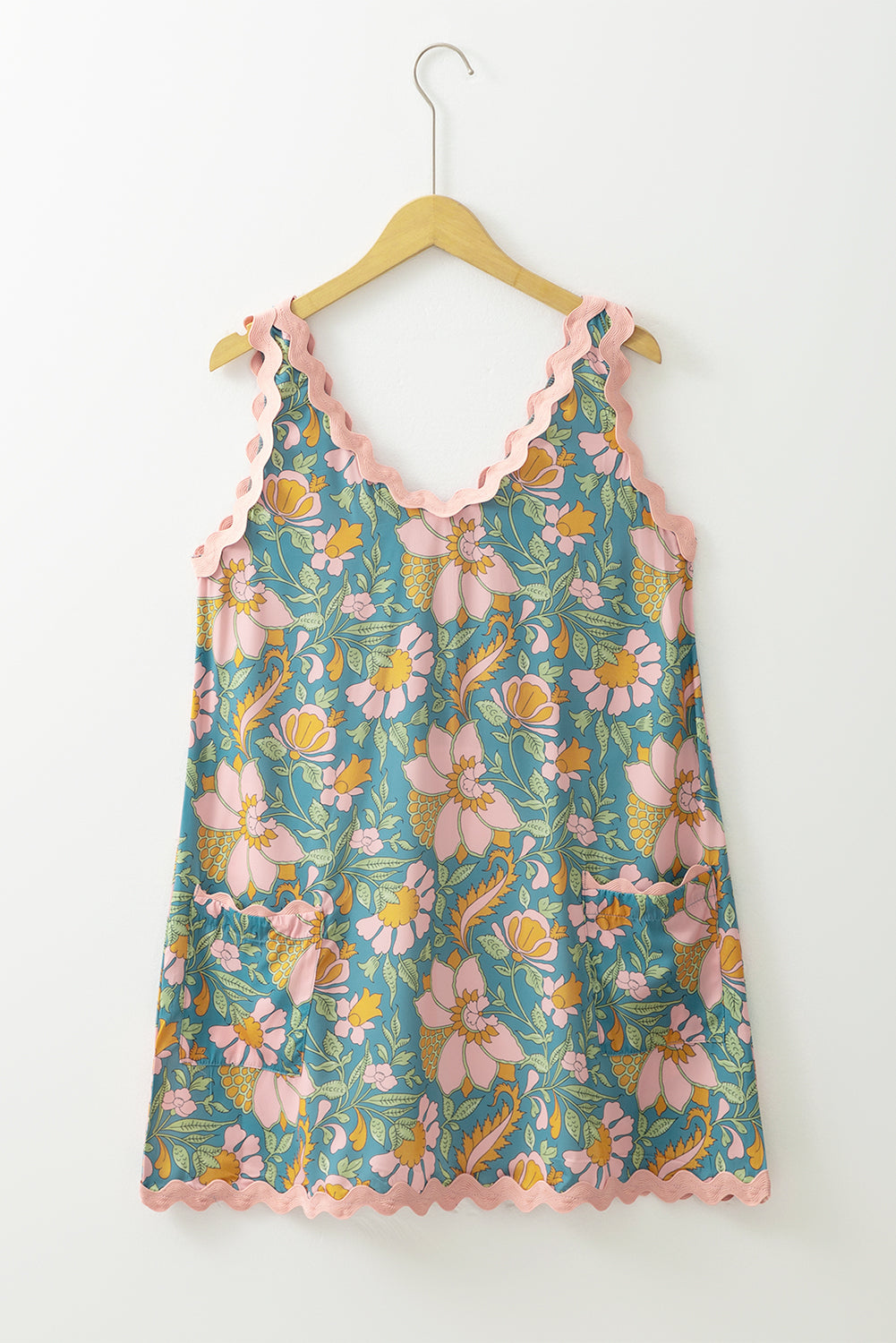 Vestido de Décolleté de Deep V con borde*