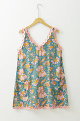 Vestido de Décolleté de Deep V con borde*