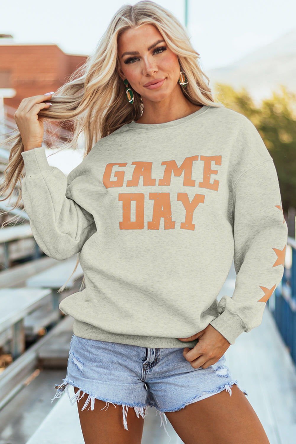 Sweat-shirt graphique Pamplemousse Orange Game Day