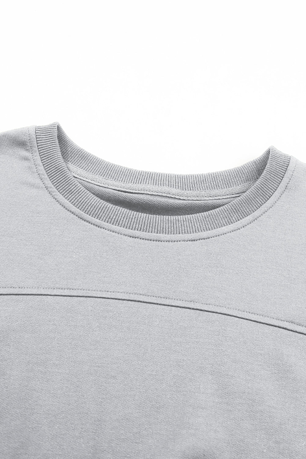 Top cross incrociata solido grigio chiaro e pantaloni set attivo