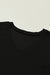 T-shirt black with V-neck and chest pocket