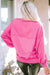 Henley sweatshirt with drooping shoulder and pimples