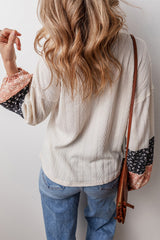 Chemisier beige avec cordon de serrage *-A WOMAN WE LOVE