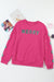 MERRY Christmas Tree Strawberry Pink Sequin Patchwork Sweatshirt