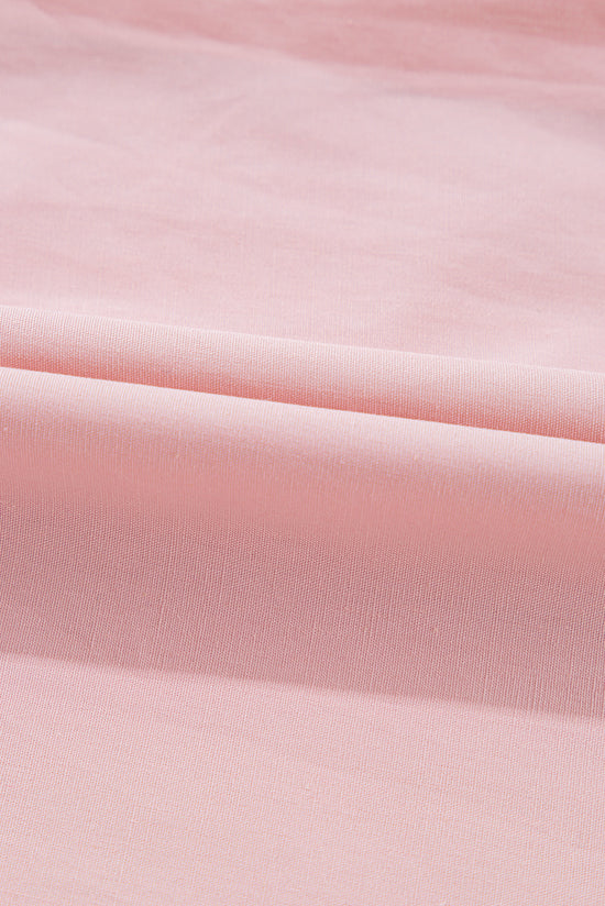 Light pink folded -light flap shirt