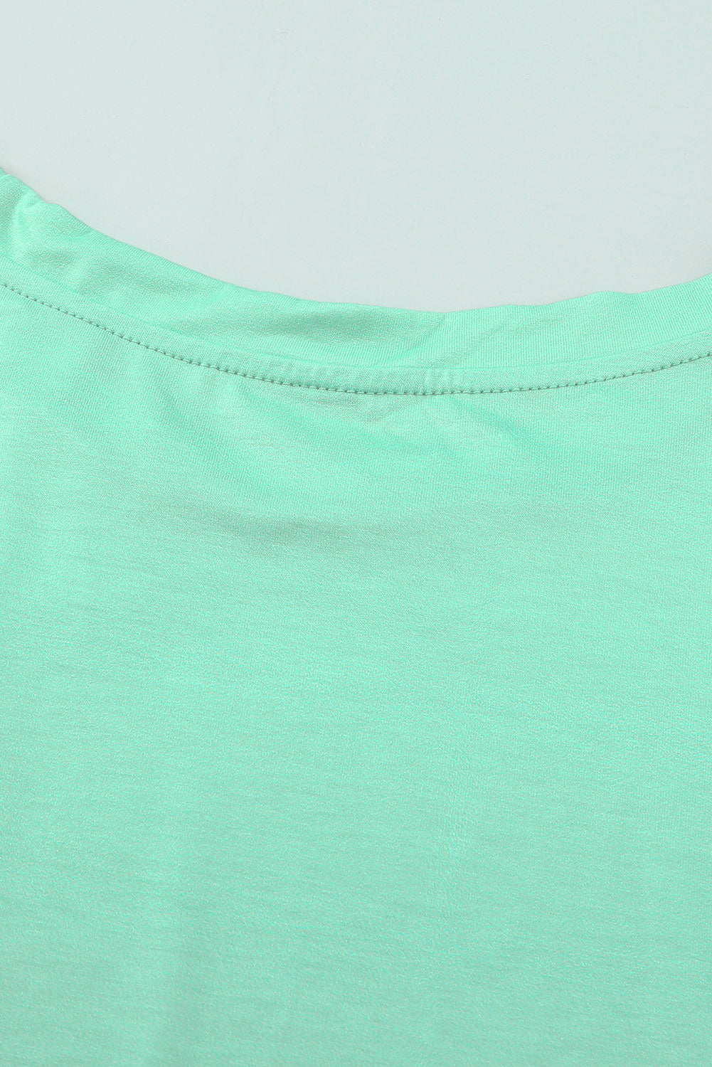 Green Gradient Color Short Sleeve T-Shirt with Pocket