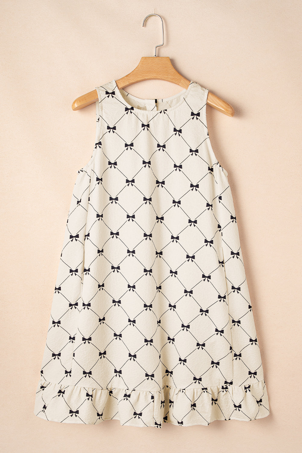 White mini-checkered Robe *