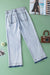 Short jeans with faded contrast pockets and edges with beautiful blue acid