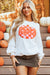 White Halloween Pumpkin Patch Terry Sweatshirt