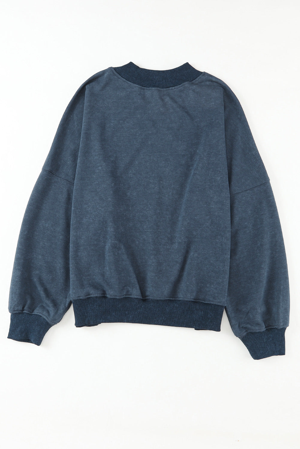 Sky Blue Drop Bounter Crew Neck Pullover Sweethirt