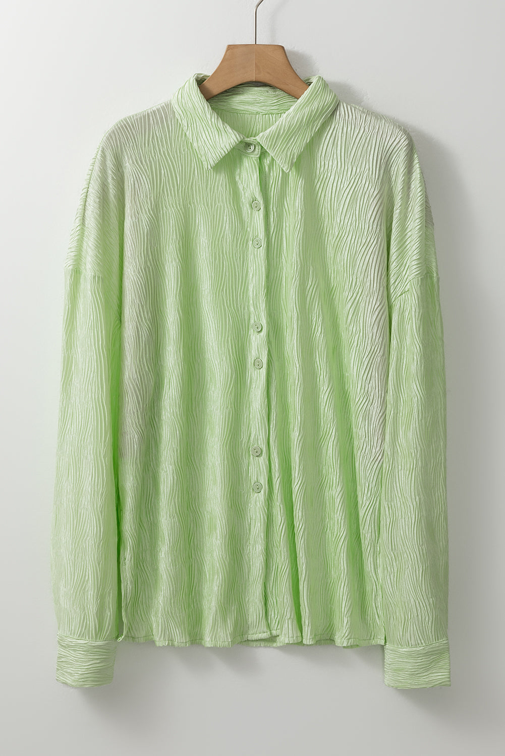 Laurel Green strukturierte Seite Split Casual Shirt