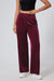 Large burgundy pants with size with tightening cord