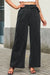 Tenncel black jeans high waist with pockets and wide leg