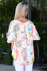 Ample with a printed print of animal watercolor