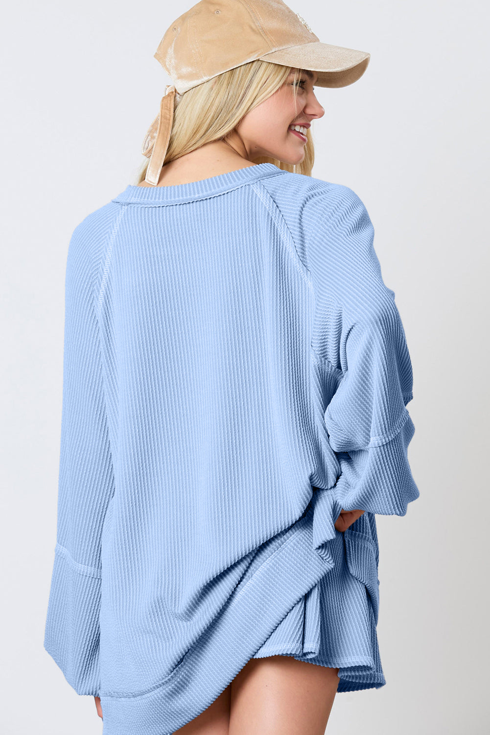 Ensemble haut à manches lanternes et mini-jupe *-A WOMAN WE LOVE