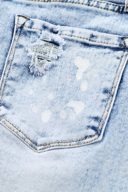 Whiteen jeans lukewarm effect Blue sky effect