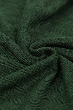 Chaqueta verde relajada con bolsillos de aleta contrastantes