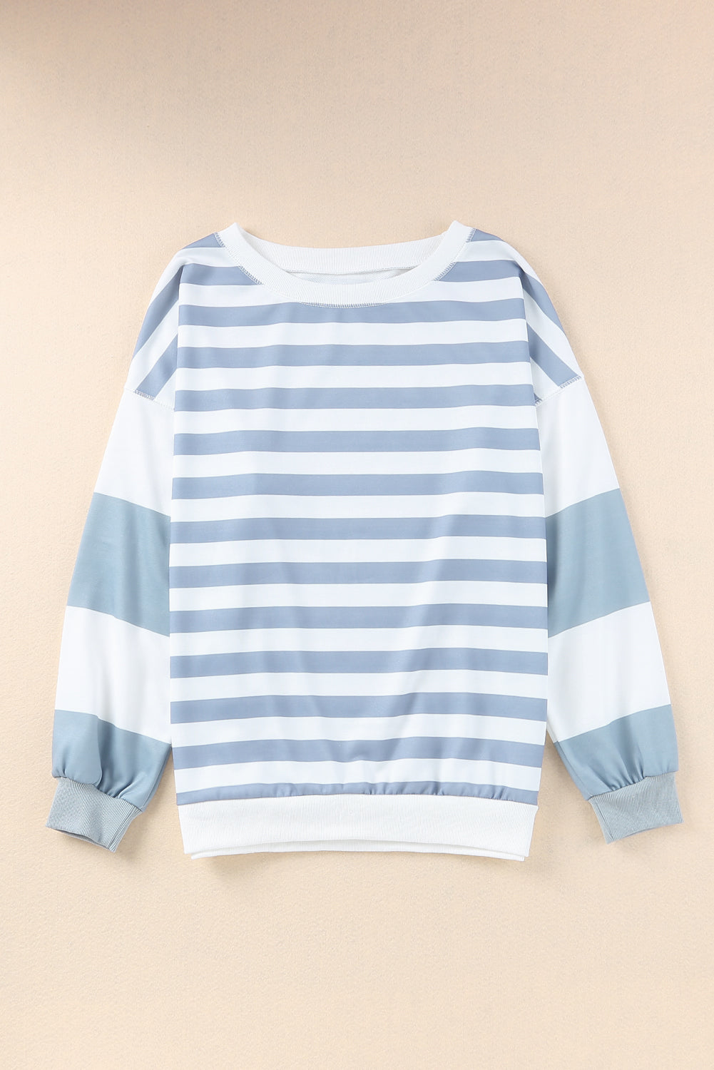 Stripe Drop schultergestreift Pullover Sweatshirt