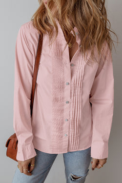 Light pink folded -light flap shirt