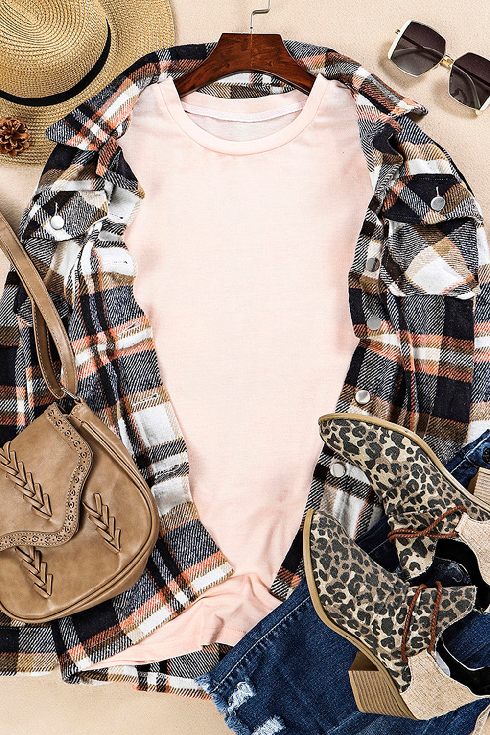 Pink united round neck t-shirt