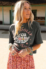 WE TRUST GRAPHIC T-shirt in Dolly Western Fashion Gray