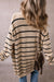 Cardigan open to black stripes *