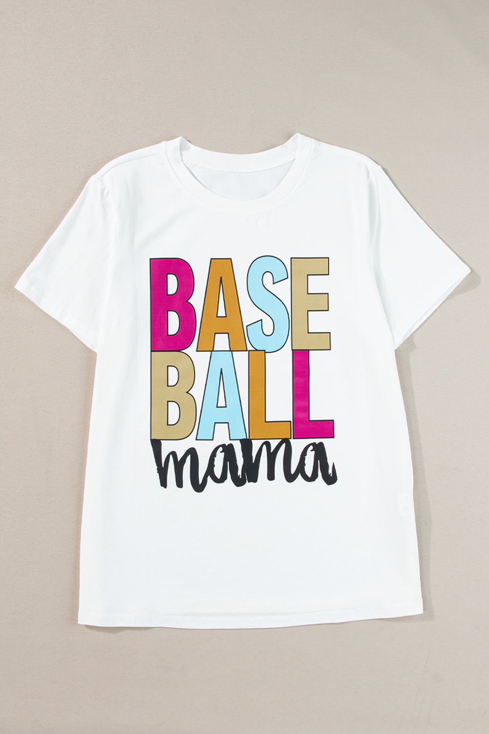 MAMA BASEBALLA BASEBALL MAMA TEE grafica multipla