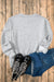 Grey Terry Drop Shoulder Sweatshirt with Solid Fleece Lining