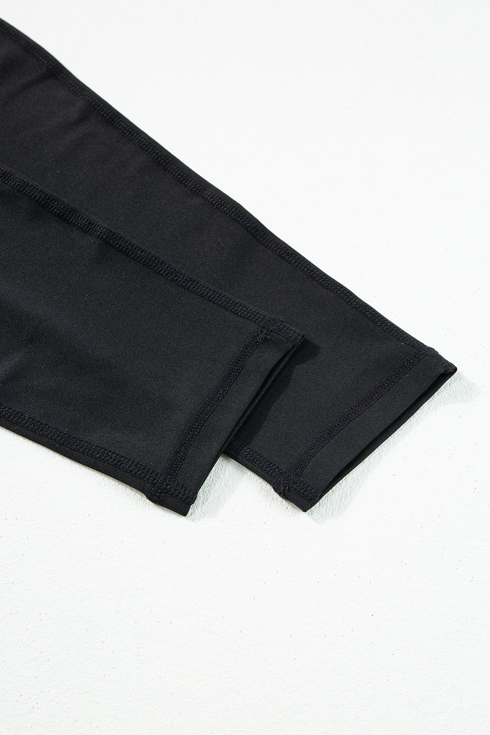 Schwarze hohe Taille Rückenfreie Nebentaschen Sport -Overall