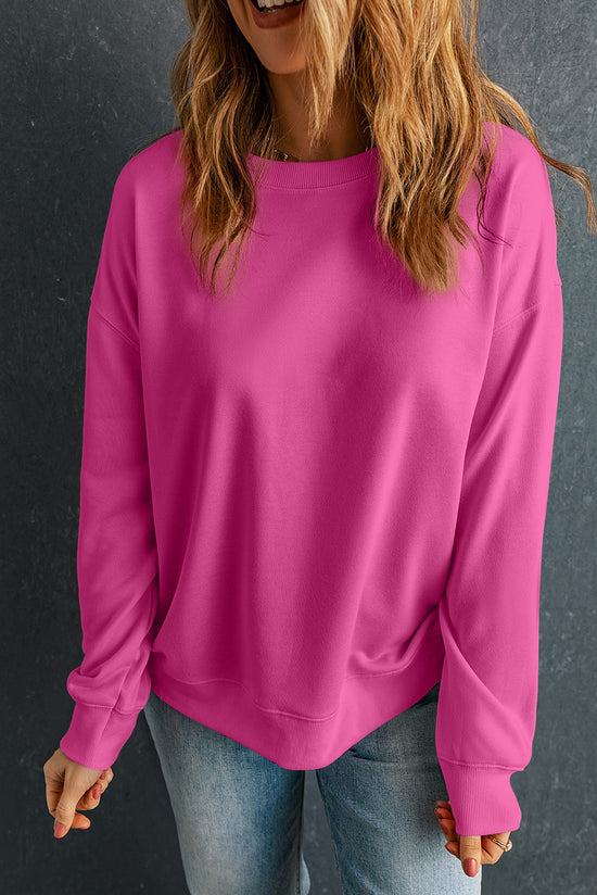 Classic Solid Round Candy Sweatshirt