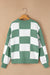 Bishop green checkered sweater