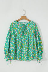 Chemisier babydoll à lacets et manches lanternes *-A WOMAN WE LOVE