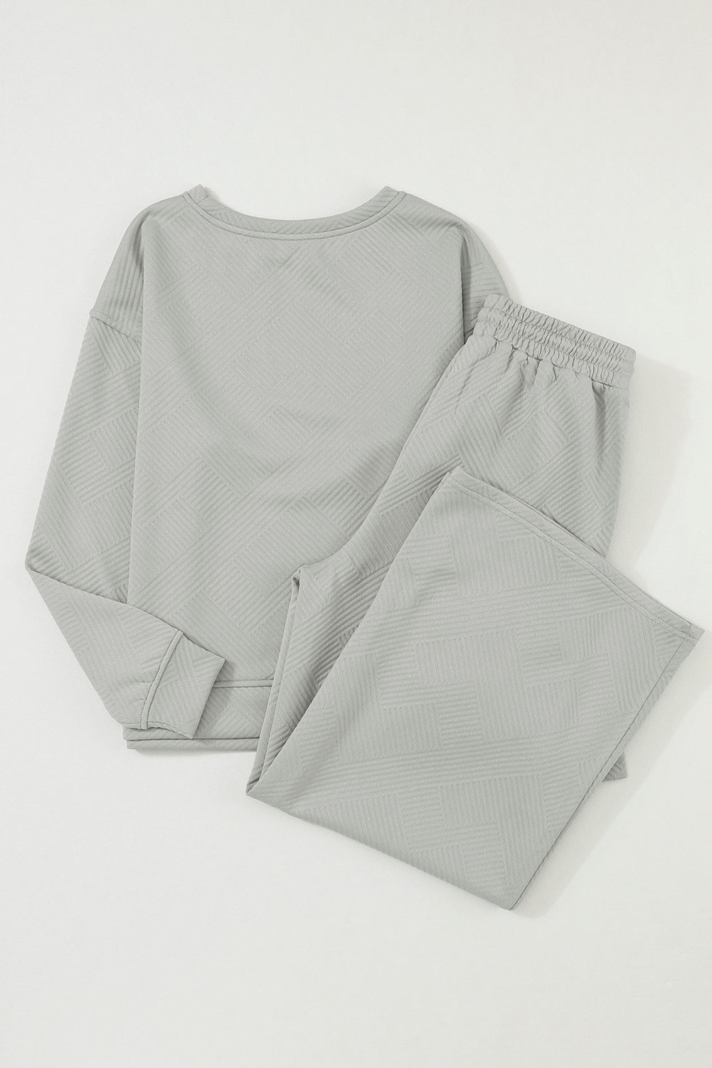 Grigio Ultra Sbose Textured 2PCs Slouchy Outfit