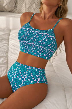 Bikini Mignon Smo Smoked con estampado floral azul