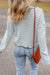 Long sleeve top Henley Textured with sky blue stripes *