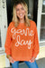 Game Day Russet Orange Garland Drop Shoulder Graphic Sweatshirt