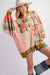 Multicolor knitted knitted checkered multicolor sweatshirt *