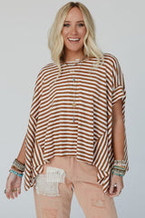 Oversize high with round neck and bat sleeves *