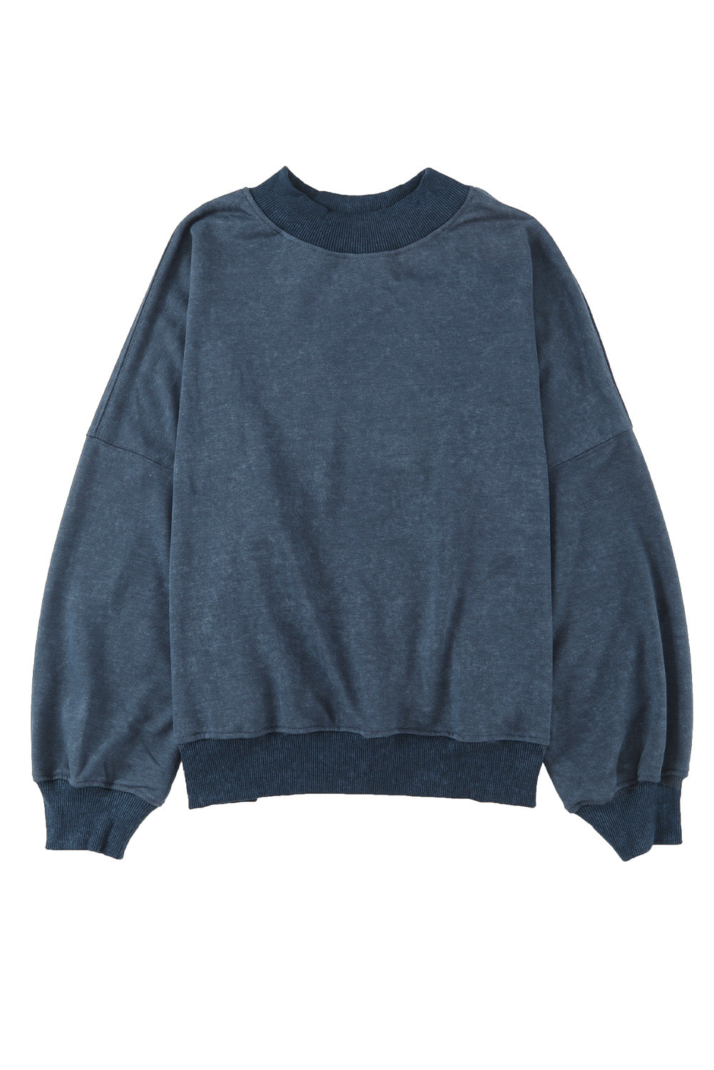 Sky Blue Drop Bounter Crew Neck Pullover Sweethirt