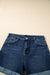 Short en jean taille haute grande taille *